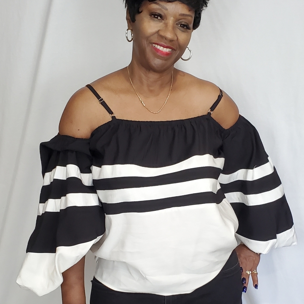 Balloon Sleeve Top - XL